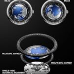 Ciga Design Mechanical Automatic Watch Blue Planet U Series Stainless Steeltitaniumceramics Case Sapphire Crystal Fluororubberceramics Strap Watches Gifts For Men And Women 0 2