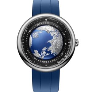Ciga Design Mechanical Automatic Watch Blue Planet U Series Stainless Steeltitaniumceramics Case Sapphire Crystal Fluororubberceramics Strap Watches Gifts For Men And Women 0