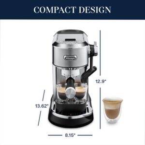 Delonghi Ec950m Dedica Maestro Plus Espresso Machine With Automatic Steam Wand Stainless Steel 0 4