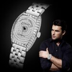 Diamond Wrist Watch For Men Stainless Steel Mechanical Automatic Watch Waterproof Wrist Watch For Women Analog Watch Barrel Shape Watch Luxury Fashion Gift 0 0