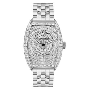 Diamond Wrist Watch For Men Stainless Steel Mechanical Automatic Watch Waterproof Wrist Watch For Women Analog Watch Barrel Shape Watch Luxury Fashion Gift 0