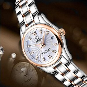 Gosasa Automatic Watch Fashion Womens Analog Watches Stainless Steel Link Waterproof Ladies Luxury Dress Watch 0 1