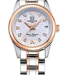 Gosasa Automatic Watch Fashion Womens Analog Watches Stainless Steel Link Waterproof Ladies Luxury Dress Watch 0