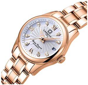 Luxury Watches Automatic Womens 50m Waterproof Calendar Stainless Steel Mechanical Watch Self Winding 0 0