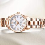 Luxury Watches Automatic Womens 50m Waterproof Calendar Stainless Steel Mechanical Watch Self Winding 0 2