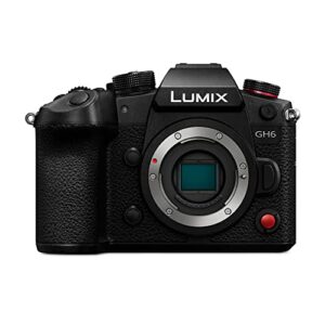 Panasonic Lumix Gh6 252mp Mirrorless Micro Four Thirds Camera With Unlimited C4k4k 422 10 Bit Video Recording 75 Stop 5 Axis Dual Image Stabilizer Dc Gh6body Black 0