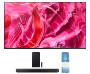 Samsung Qn83s90caexza 83 Inch 4k Hdr Oled Smart Tv With Ai Upscaling With A Hw Q900c 712ch Soundbar And Subwoofer With Dolby Atmos And Hdtv Screen Cleaner Kit 2023 0