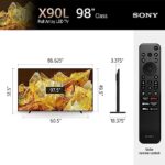 Sony 98 Inch 4k Ultra Hd Tv X90l Series Bravia Xr Full Array Led Smart Google Tv With Dolby Vision Hdr And Exclusive Features For The Playstation 5 Xr98x90l 2023 Model 0 2