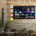 Sunbrite Veranda 3 Series 75 Inch Full Shade Smart Outdoor Tv 4k Ultra Hd Hdr Qled Weatherproof Television 1000 Nit Ultra Bright Screen All Weather Voice Remote 0 3