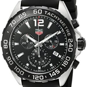 Tag Heuer Mens Formula 1 Swiss Quartz Stainless Steel And Rubber Dress Watch Colorblack Model Caz1010ft8024 0
