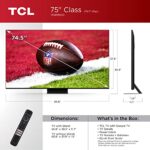 Tcl 75 Inch Qm8 Qled 4k Smart Mini Led Tv With Google 75qm850g 2023 Model Dolby Vision Atmos Hdr Ultra Game Accelerator Up To 240hz Voice Remote Works Alexa Streaming Television 0 0