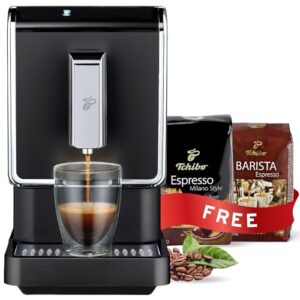 Tchibo Single Serve Coffee Maker Automatic Espresso Coffee Machine Built In Grinder No Coffee Pods Needed Comes With 2 X 176 Ounce Bags Of Whole Beans 0