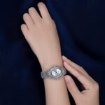 Women Vintage Pave Marcasite Thai 925 Silver Wrist Watches 0 3