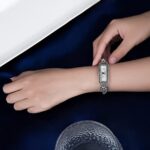Women Wrist Watches Leopard Pave Marcasite Black 925 Silver Vintage Bracelet 0 3