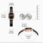 Womens Cocoa Series Classic Watch 2 Hand Quartz 21mm Oval 3atm Ladies Watches Elegant Gift For Women And Loved Ones 0 4