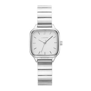 Womens Wrist Quartz Watchstainless Steel Watchsquare Watchsquare Dial Fashionable And Versatiledeal Gift For Holidays And Special Occasions 0